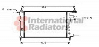 VAN WEZEL 37002261 -  Радиатор, охлаждение двигателя